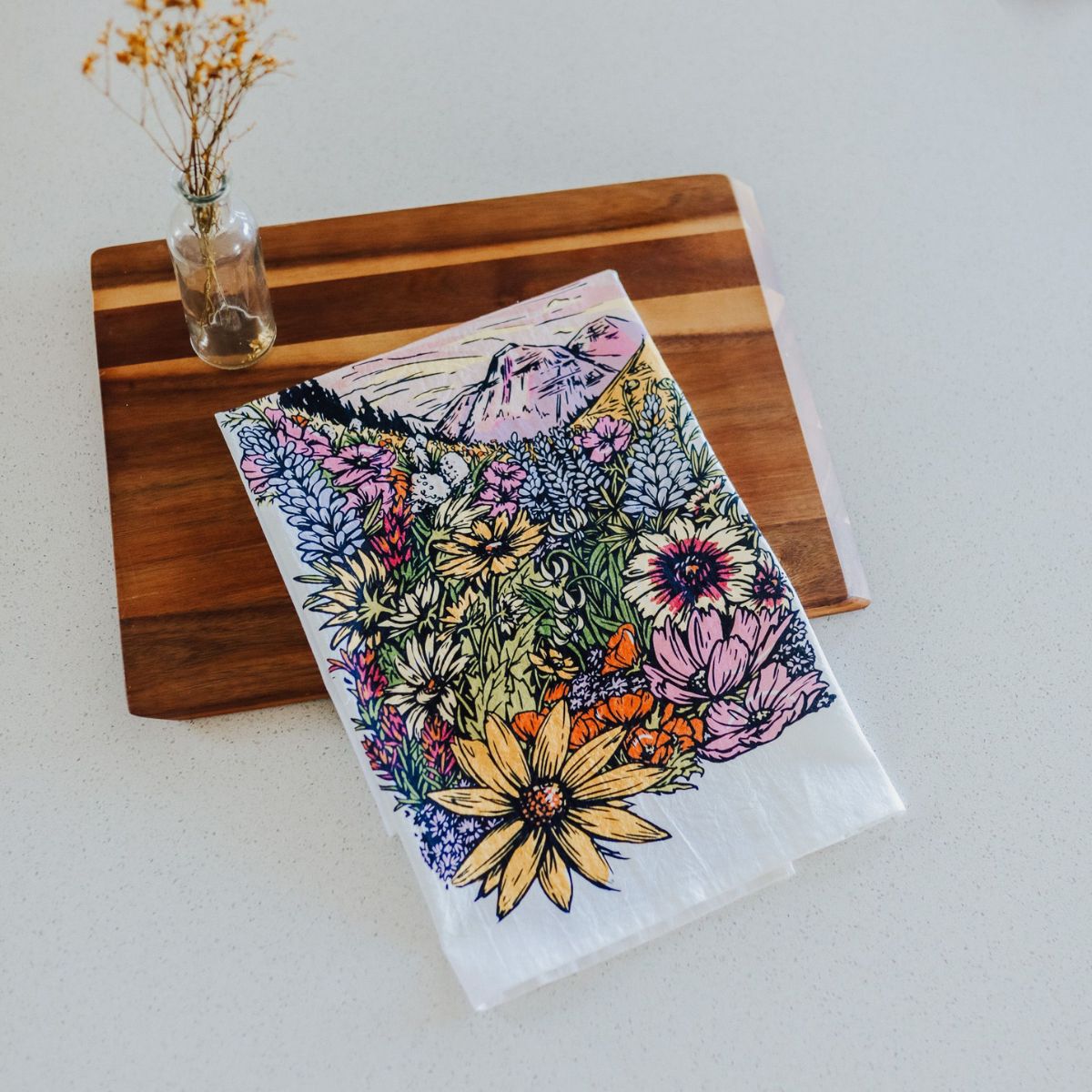 Montana Flowers Kitchen Towel