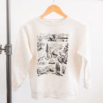 National Forest Kids Pullover - Natural Heather - The Montana Scene